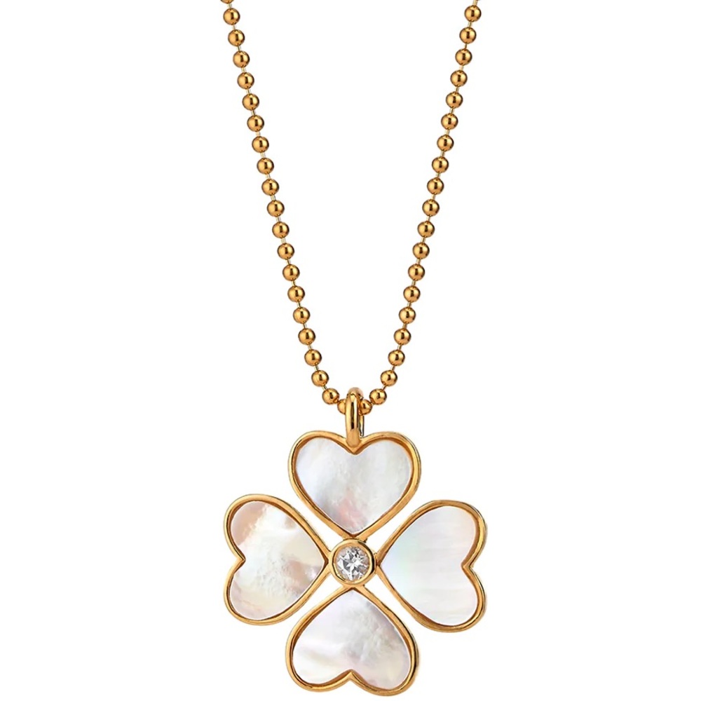 ASHA Heart Clover Necklace